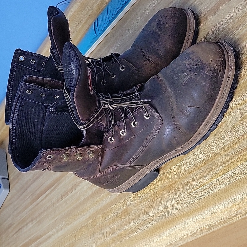 Steel toe work boot